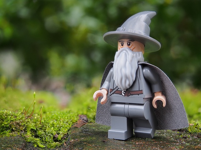 A wizard LEGO piece